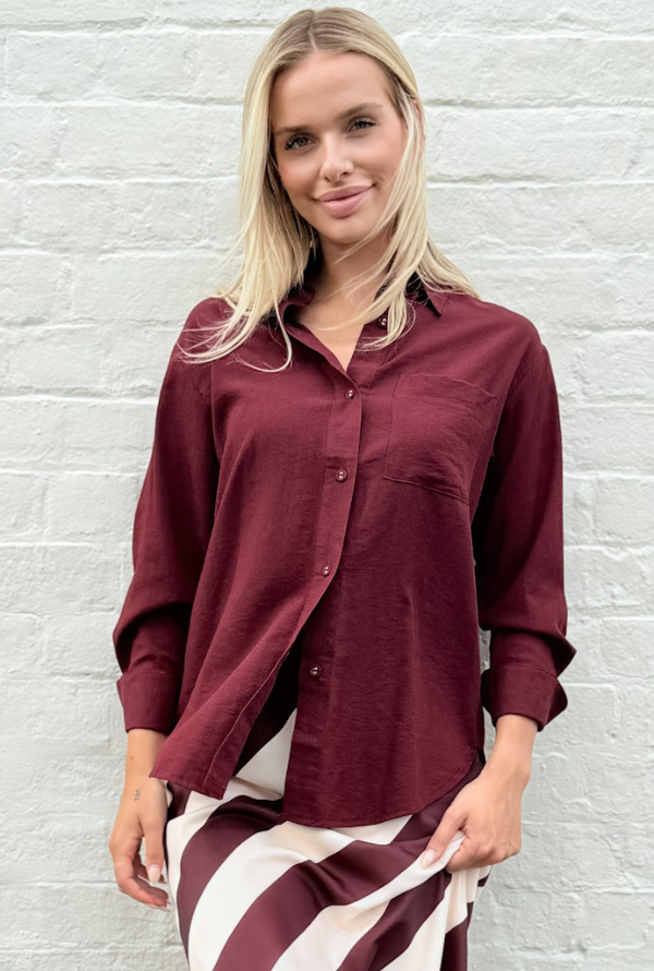 Tay Shirt - Burgundy