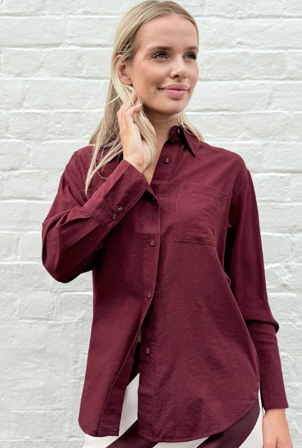 Tay Shirt - Burgundy