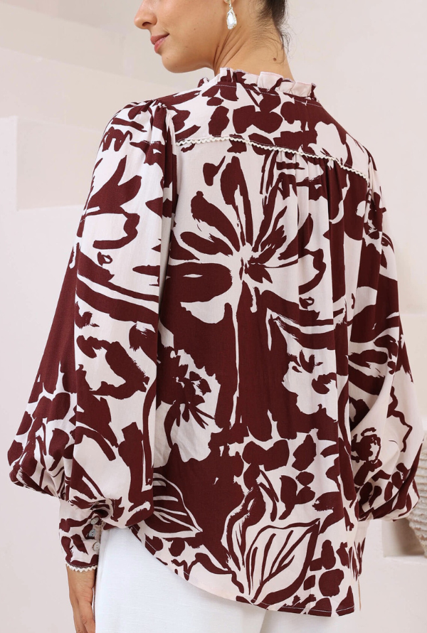 Tori Shirt - Burgundy