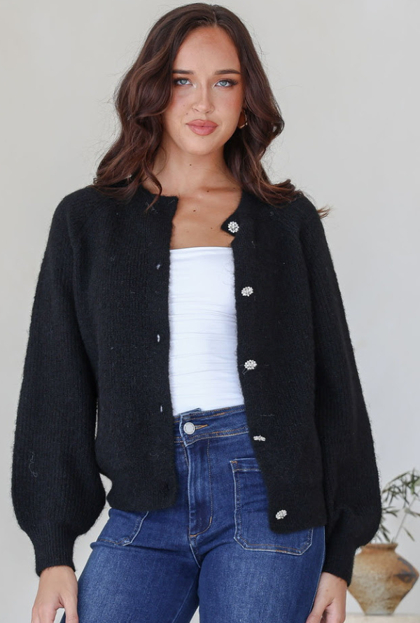 Bessie Cardigan - Black