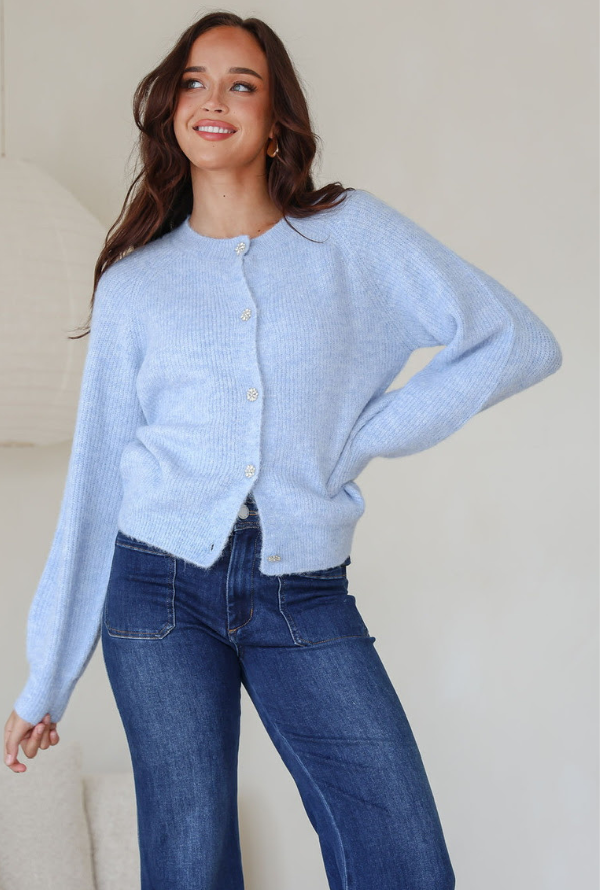 Bessie Cardigan - Blue