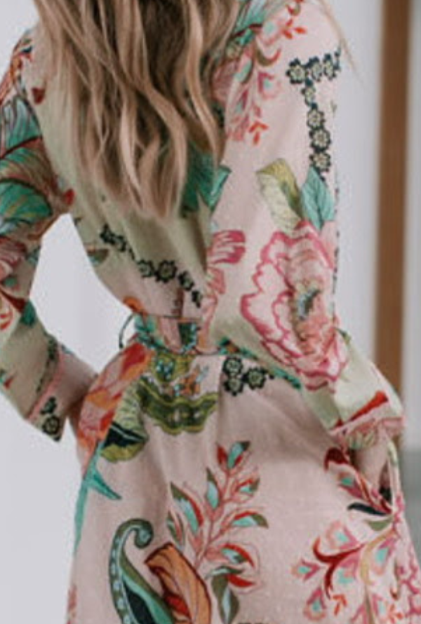 St Tropez Shirt Dress - Blush
