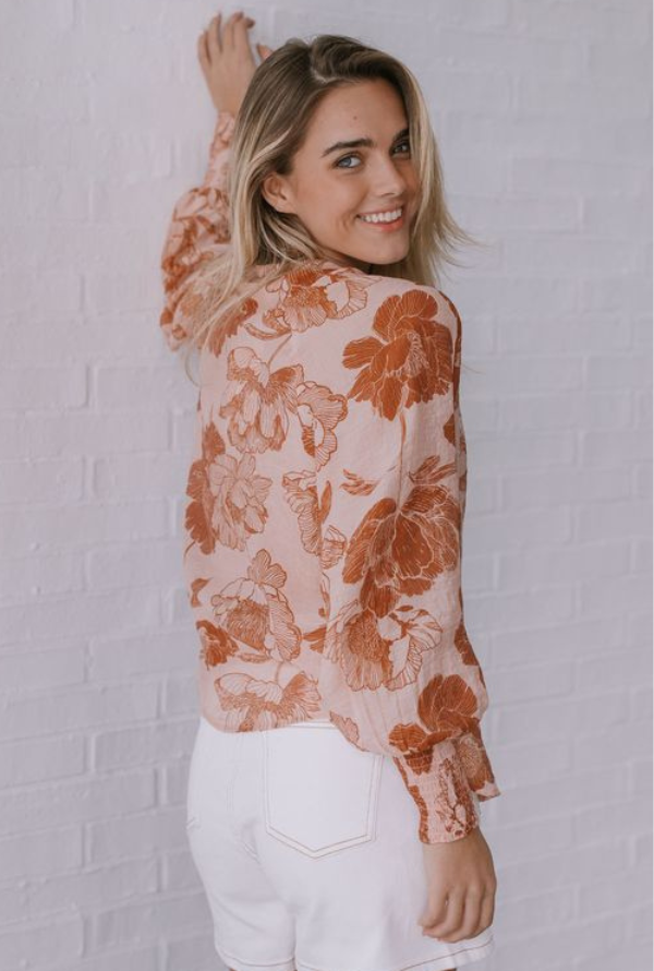 Malta Shirt - Blush / Tan