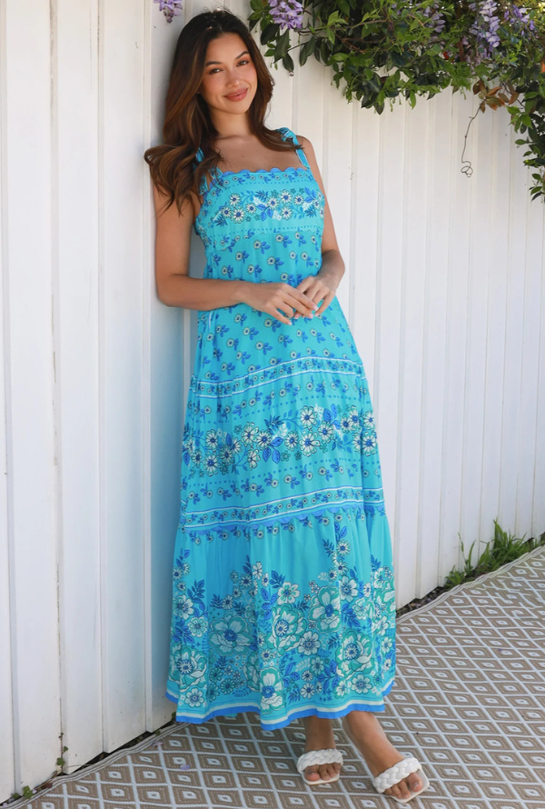 Somerset Midi Dress - Blue