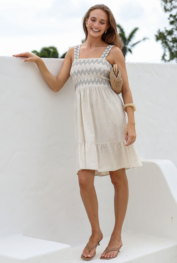 Trixie Dress - Natural