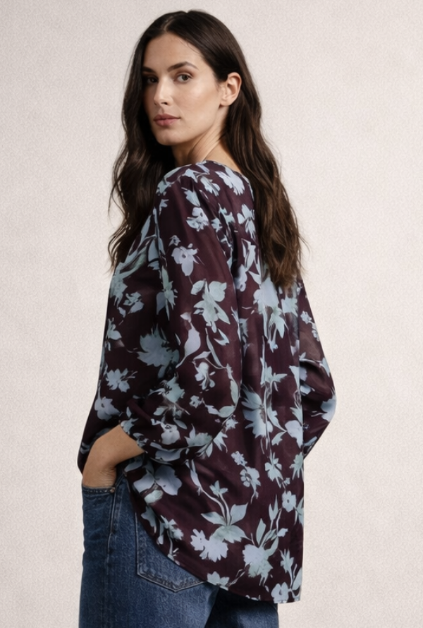 Minka Blouse - Chocolate