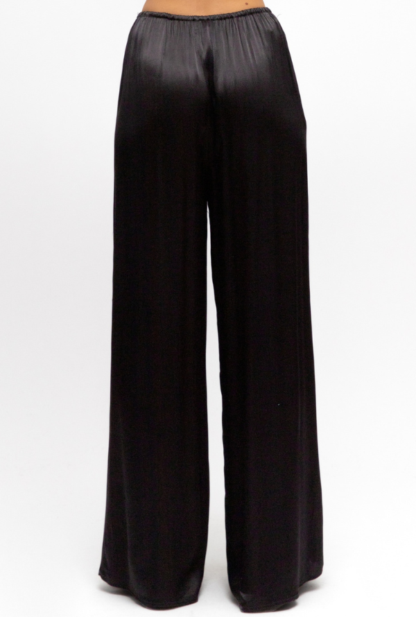 Valari Satin Pants - Black