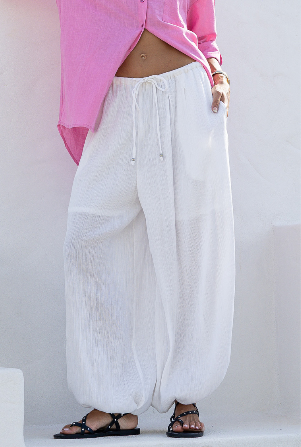 Havana Harem Pants - White
