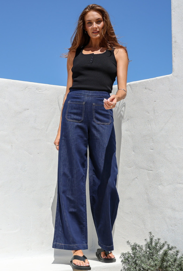 Sabrina Jean - Mid Dark Denim