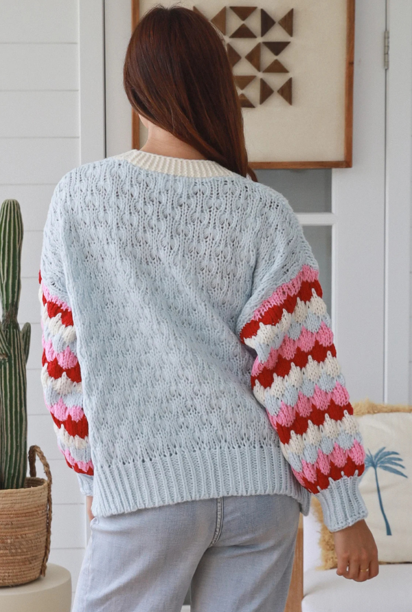 Charlotte Cardigan - Powder Blue