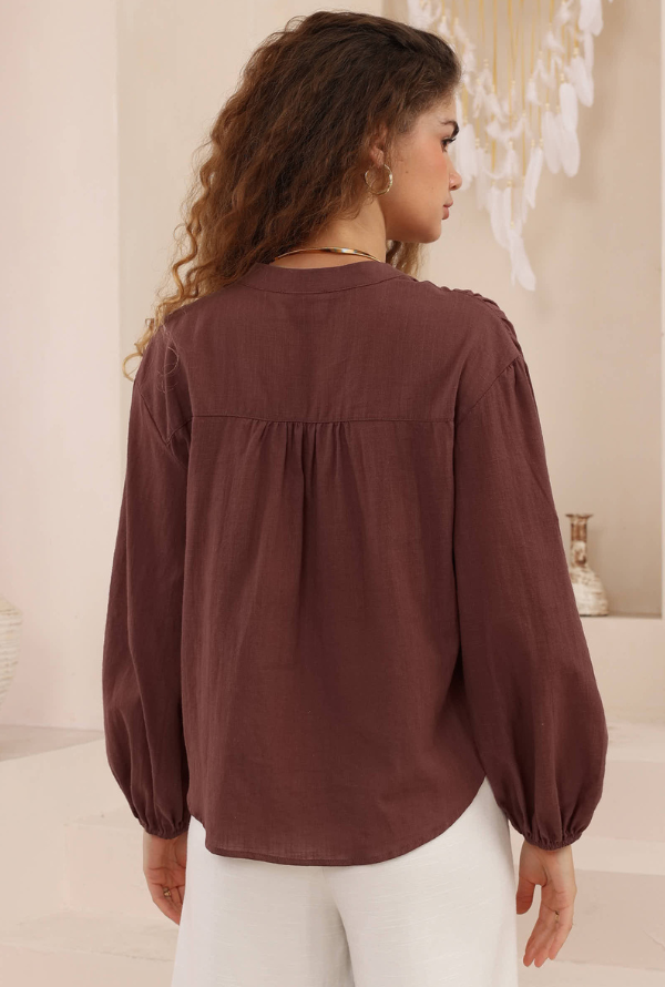 Tamara Shirt - Chocolate