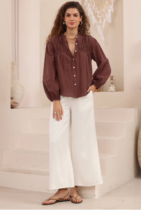 Tamara Shirt - Chocolate
