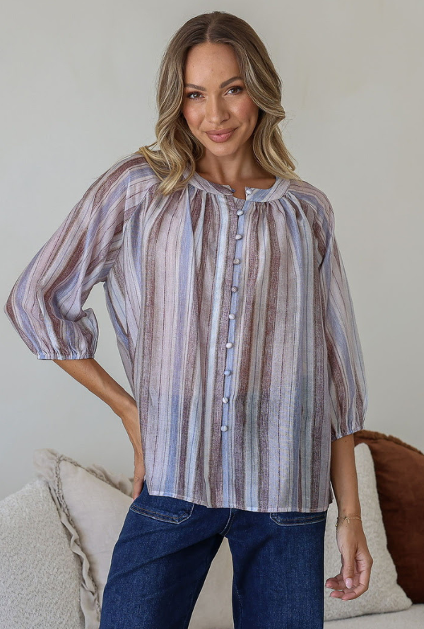 Malta Shirt - Blue Stripe