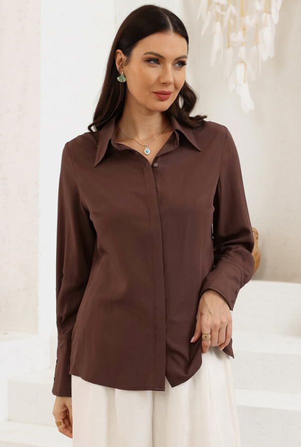 Lucia Shirt - Chocolate