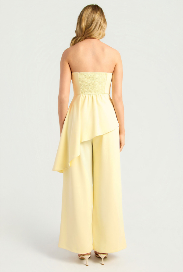 Solana Strapless Top - Lemon