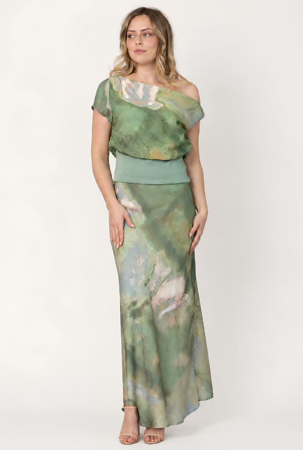 Zendaya Maxi Skirt - Sage