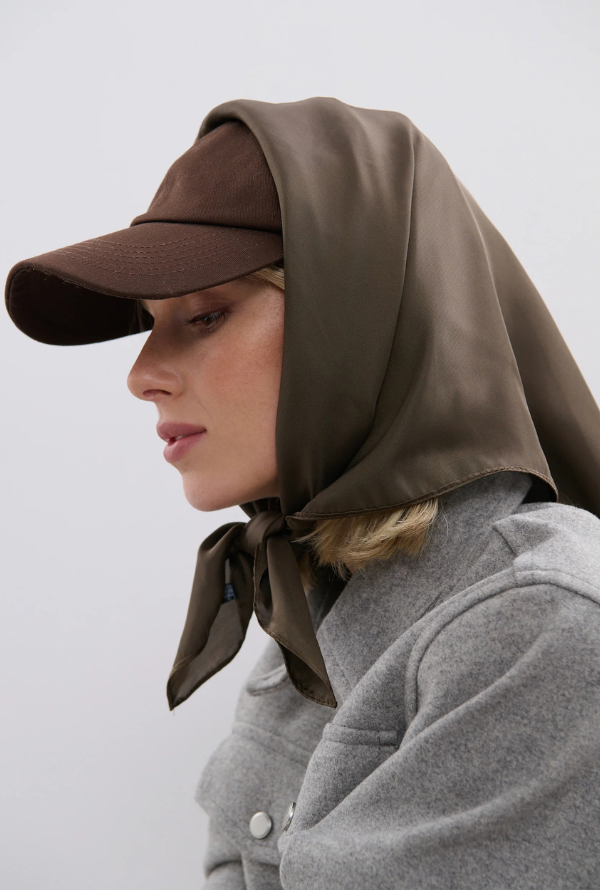 Amour Bandana Scarf - Mocha