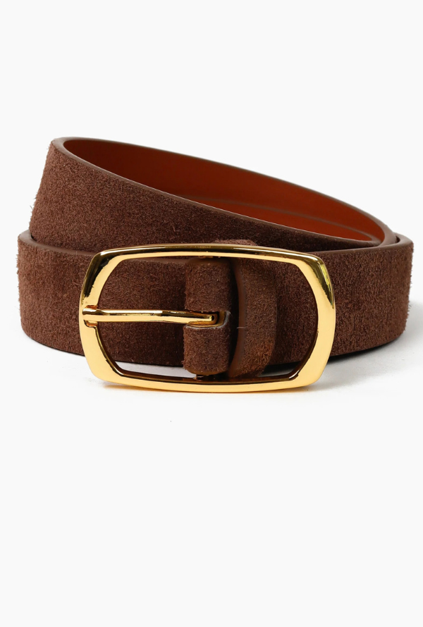 Massina Suede Belt - Mocha