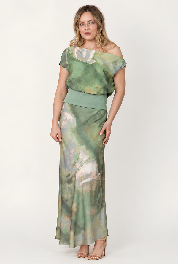 Zendaya Maxi Skirt - Sage