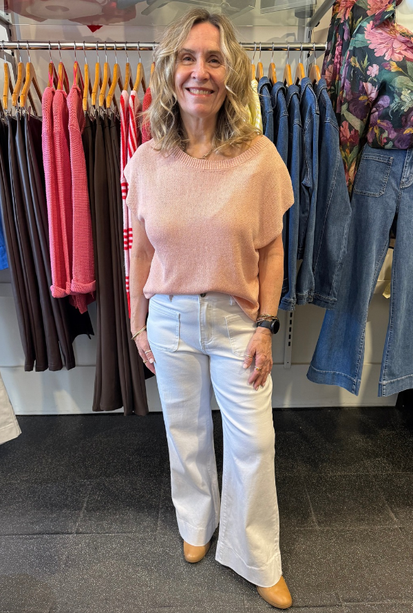 Ruby Wide Leg Jeans - White