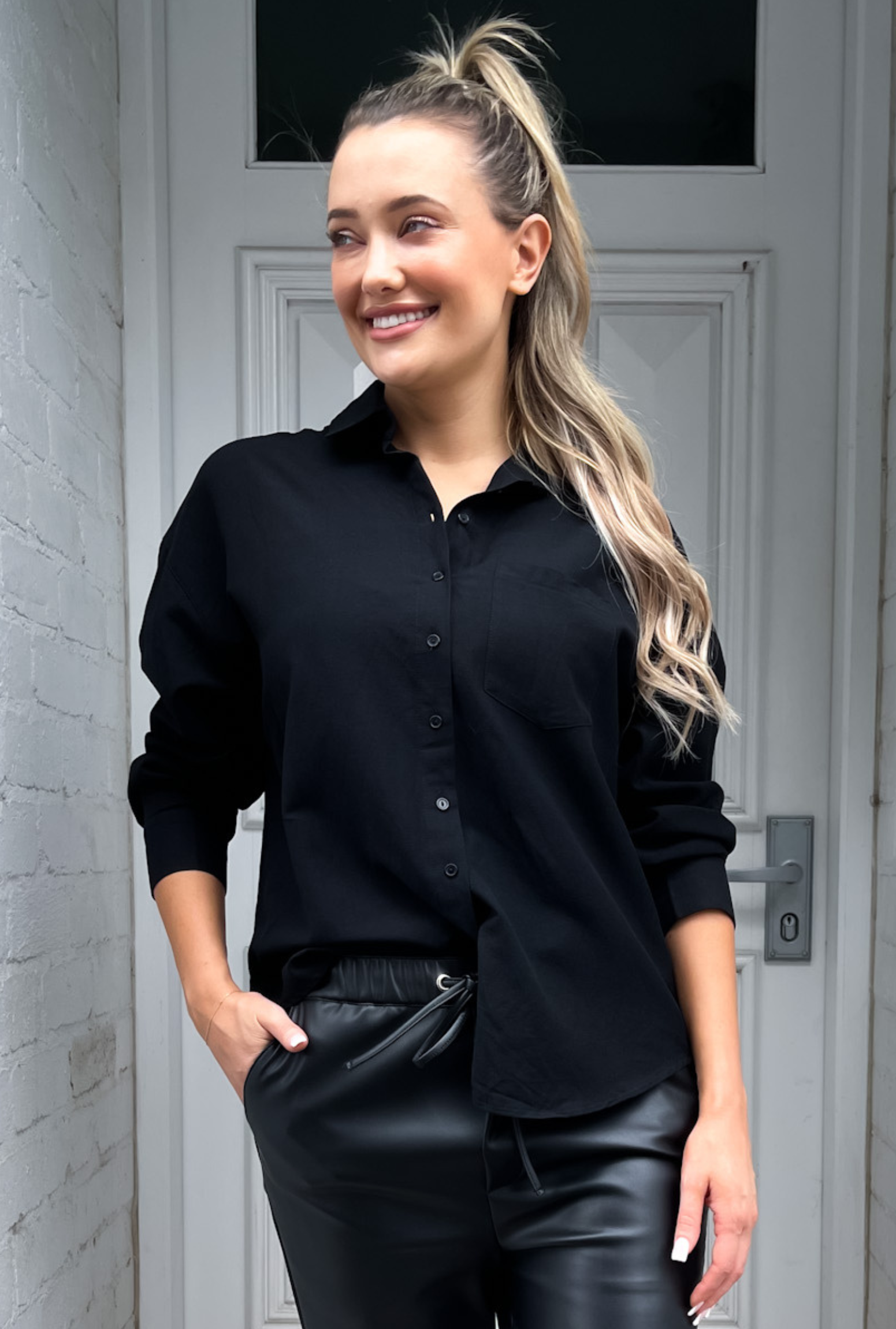 Lenni Linen Shirt - Black