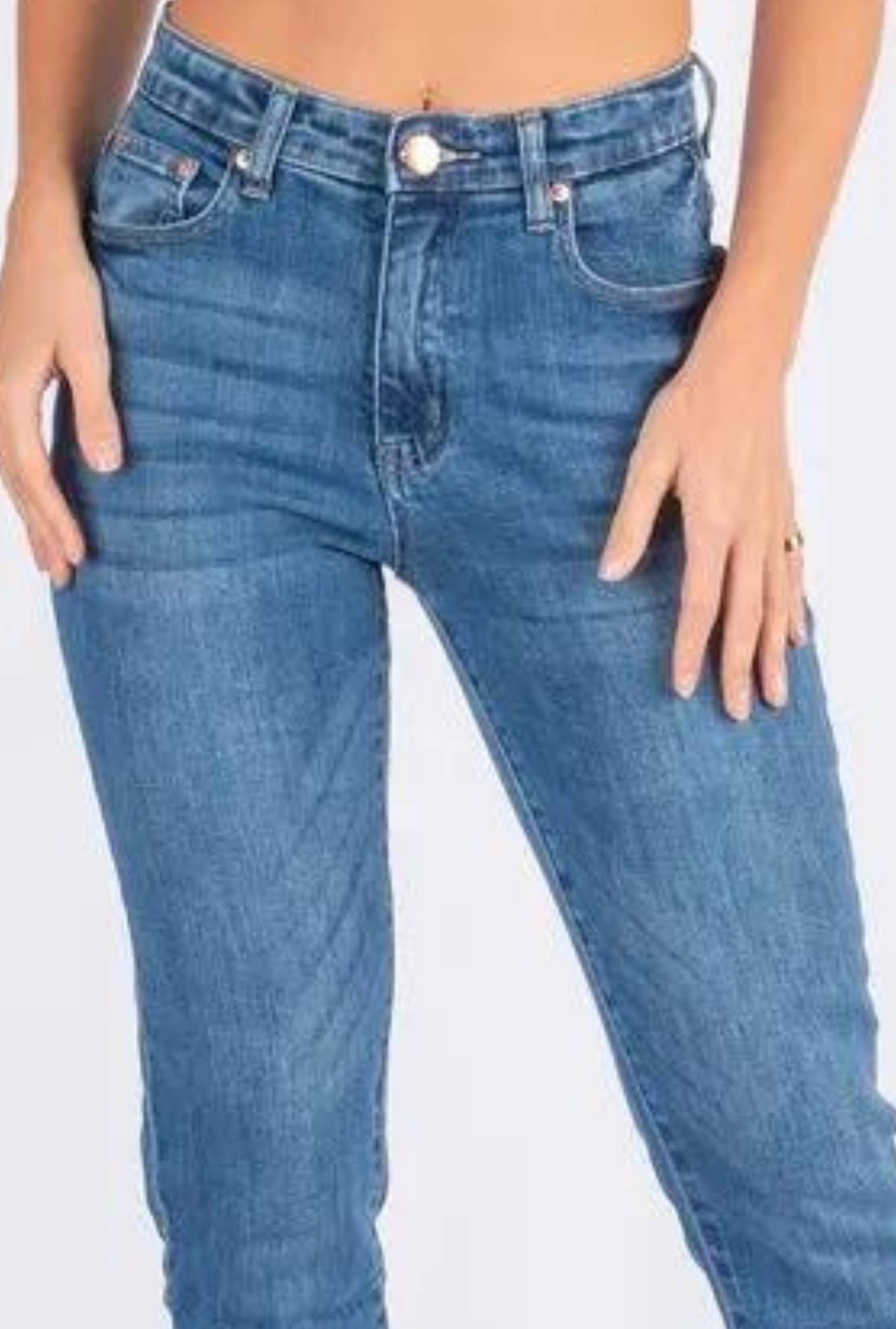 Bonnie High Rise Jeans - Denim Blue