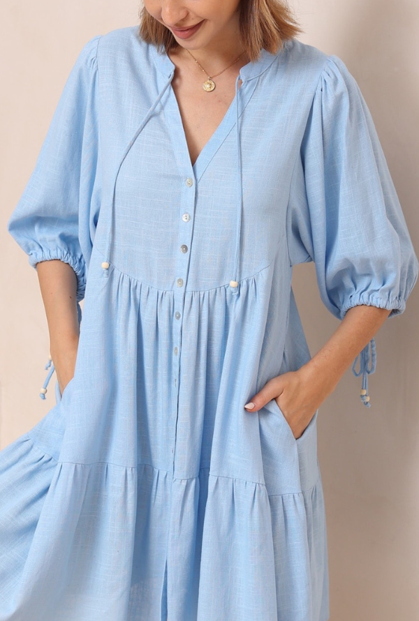 Bonnie Dress - Blue