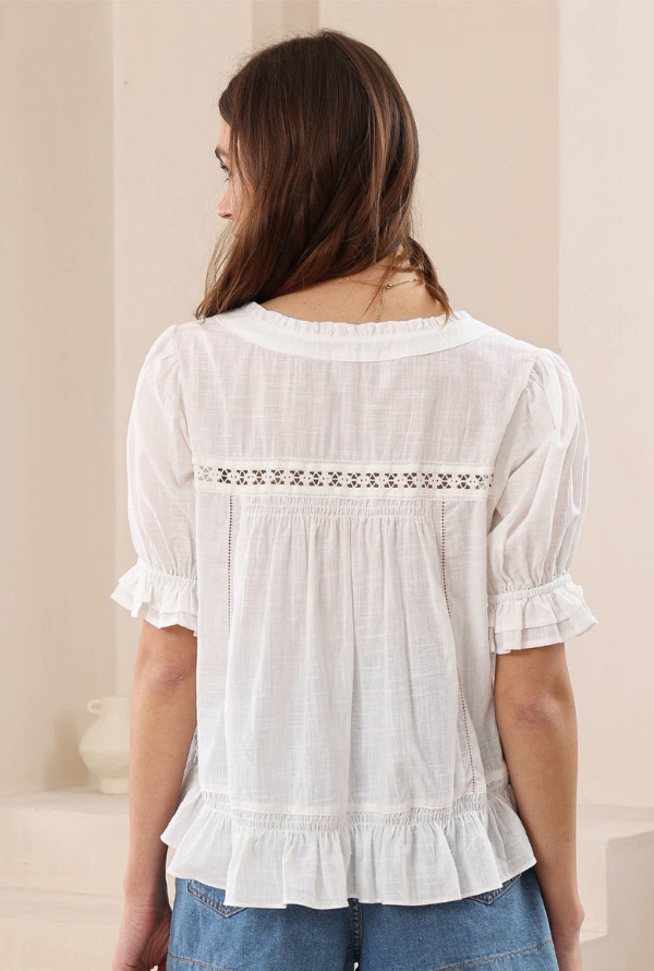 Jenna Blouse - White