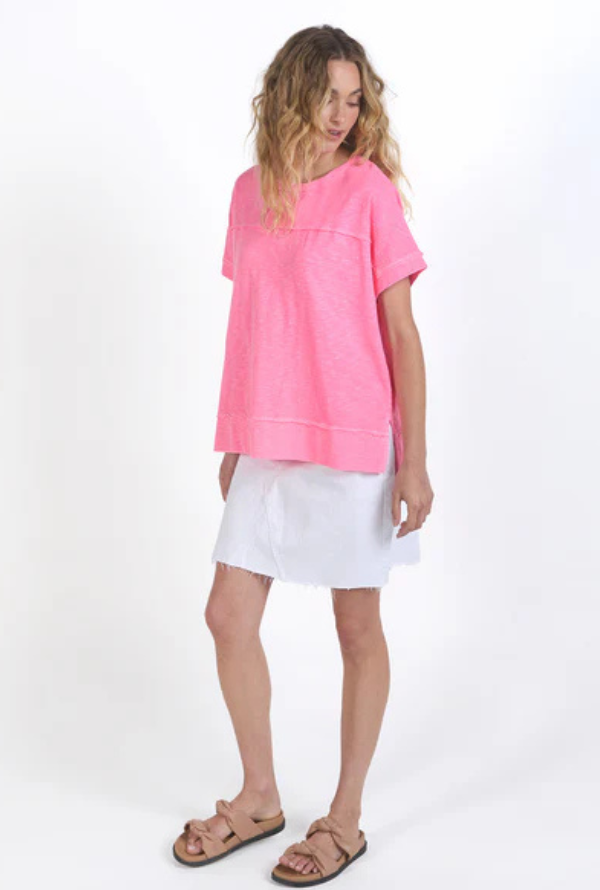 Foxwood Alison Tee - Neon Rose