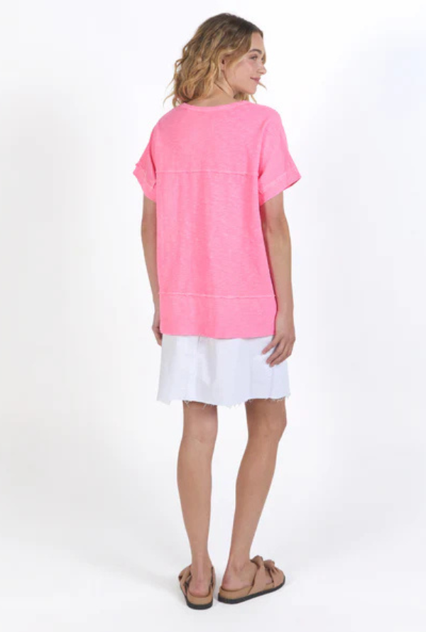 Foxwood Alison Tee - Neon Rose