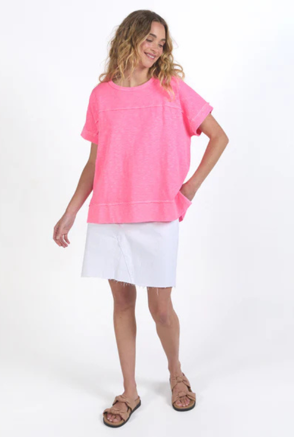 Foxwood Alison Tee - Neon Rose