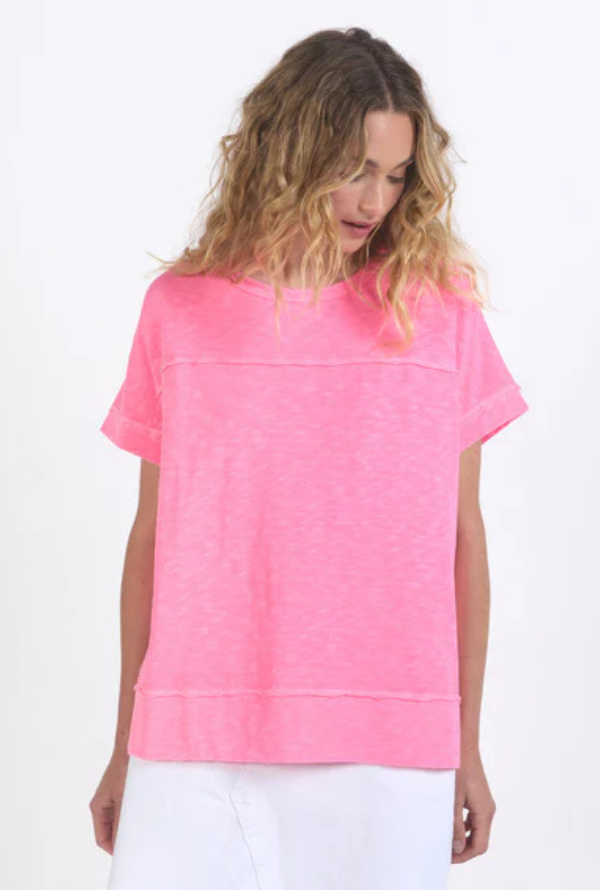 Foxwood Alison Tee - Neon Rose