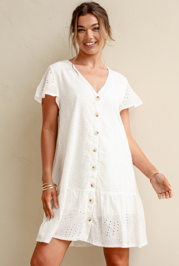 Brodie Dress - White