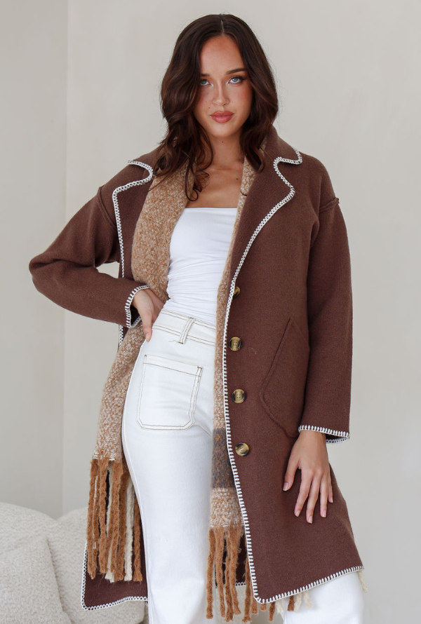 Tribecca Coatigan - Chocolate