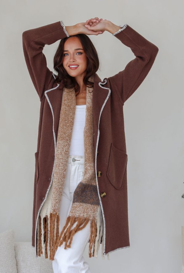 Tribecca Coatigan - Chocolate