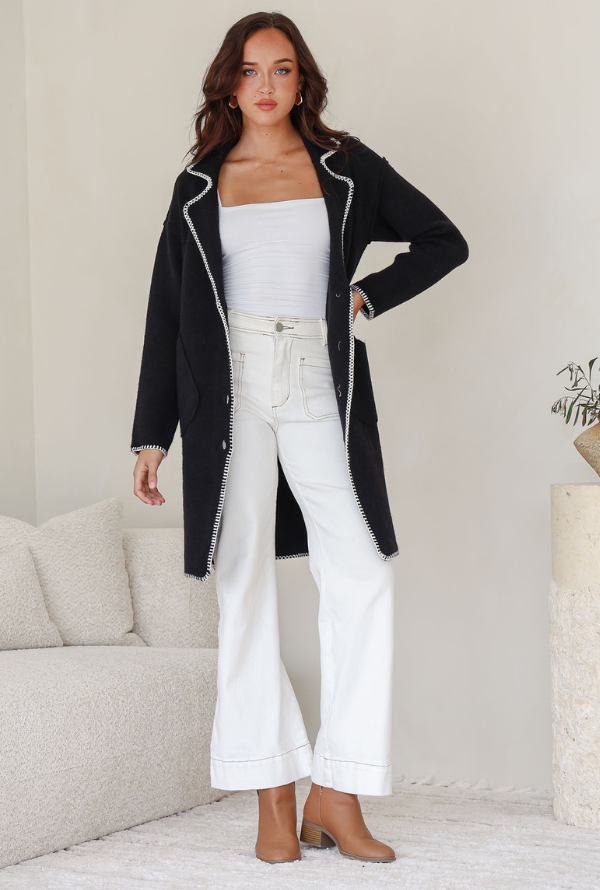 Tribecca Coatigan - Black