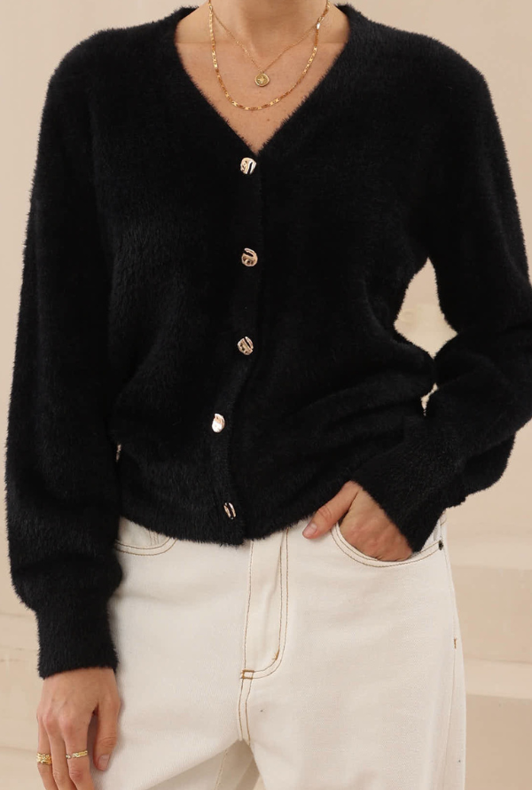 June Cardigan - Black