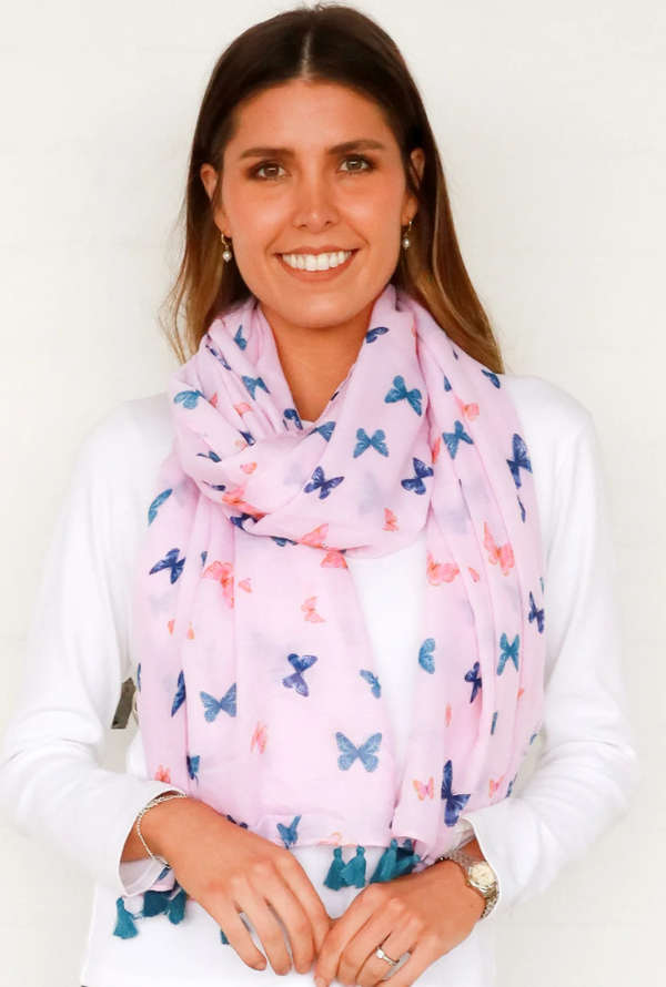 Butterfly Scarf - Blush