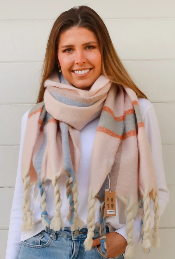 Lakes Scarf- Blush