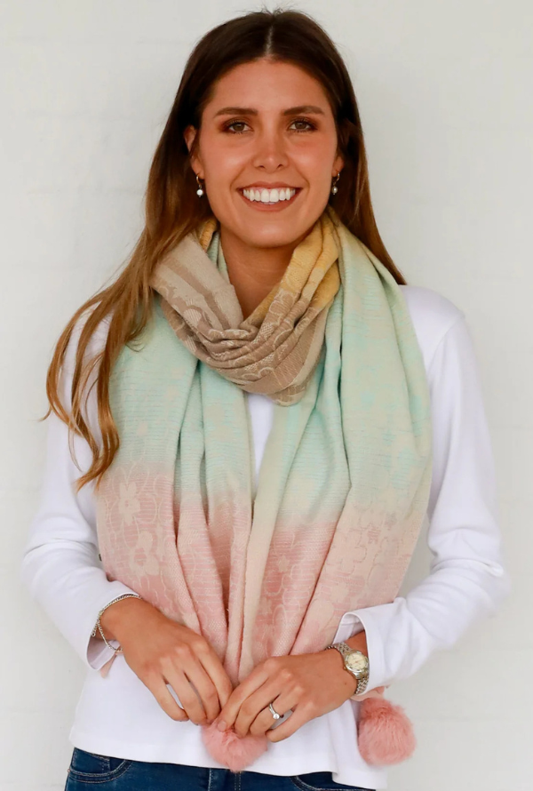 Bright Scarf- Blush