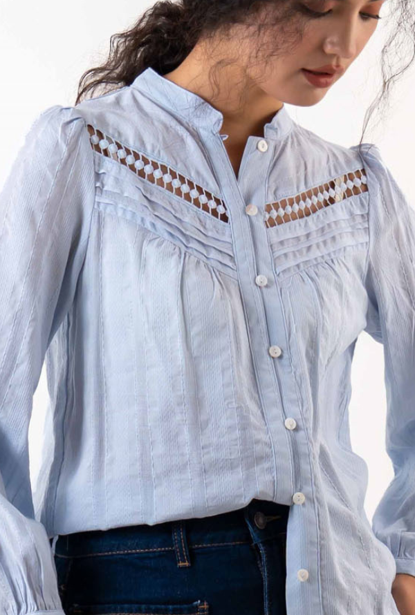 Gemma Shirt - Powder Blue