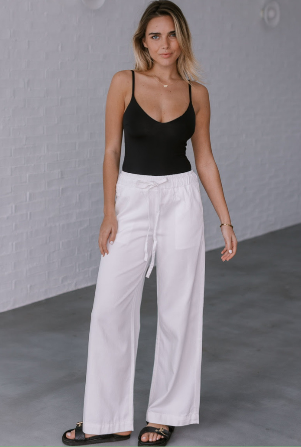 Georgia Tencel Pants - White