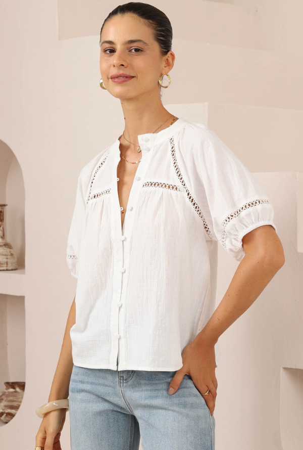 Shelby Blouse - White