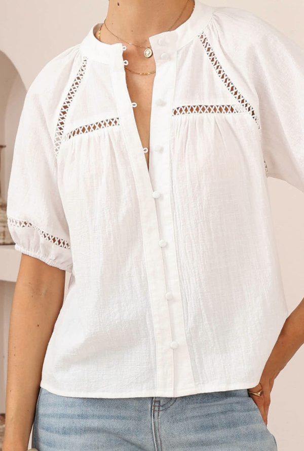 Shelby Blouse - White