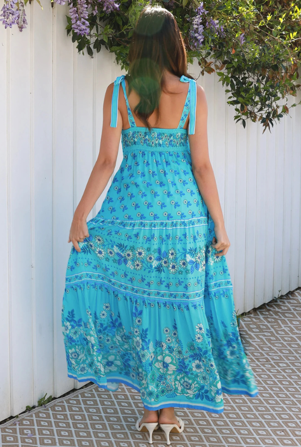 Somerset Midi Dress - Blue