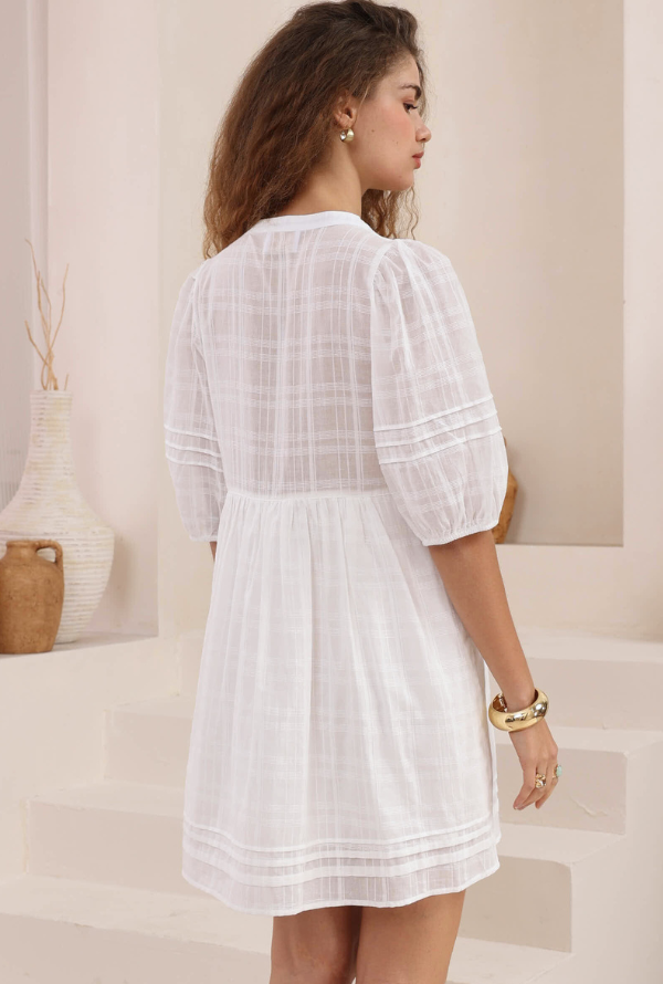 Saskia Dress - White