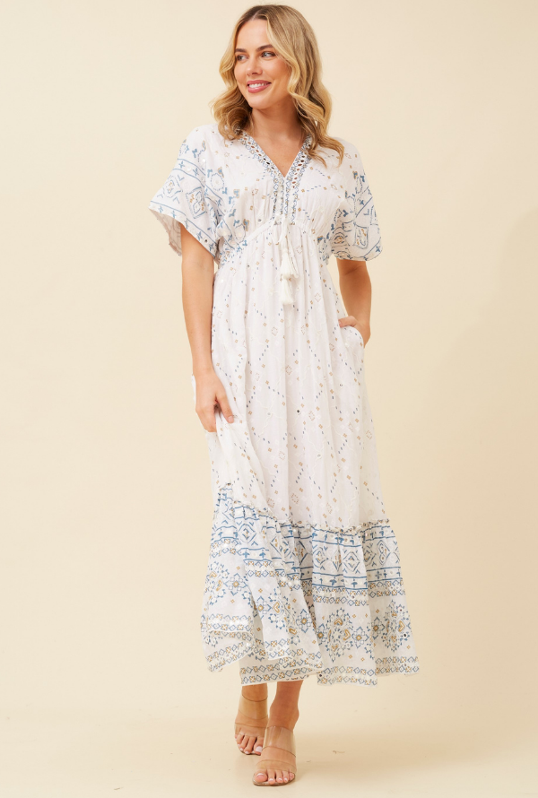 Jenai Maxi Dress - White