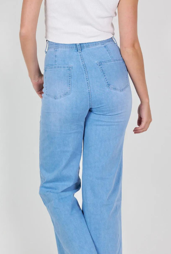 Holly Wide Leg - Light Blue Denim