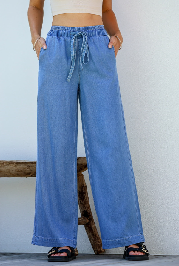 Thani Chambray Jeans - Blue Denim