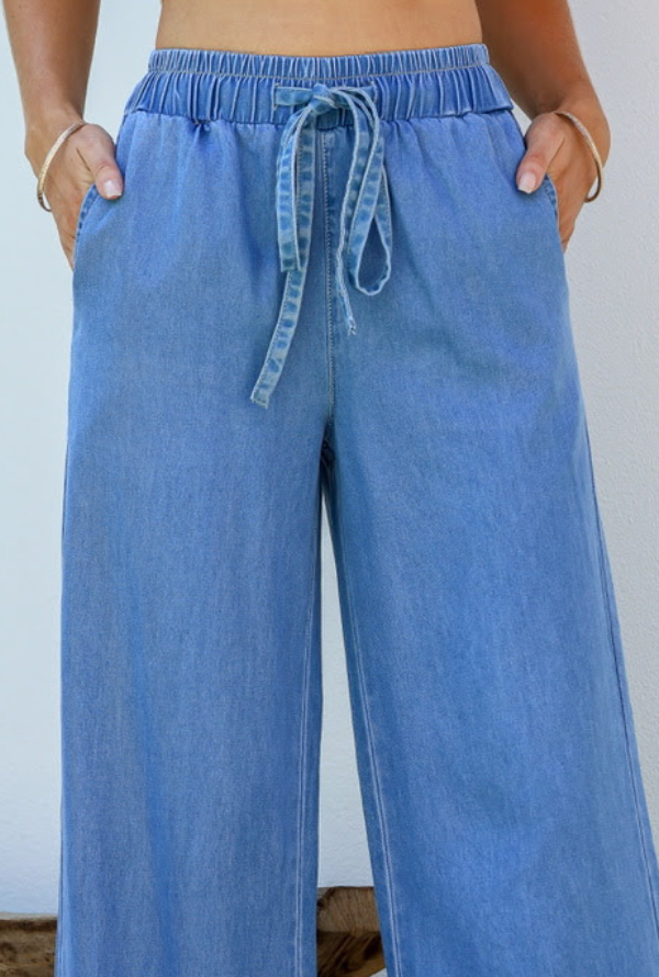 Thani Chambray Jeans - Blue Denim